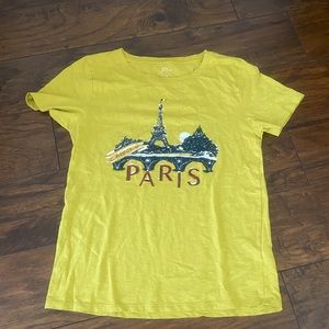 J. Crew Green Paris SS Shirt